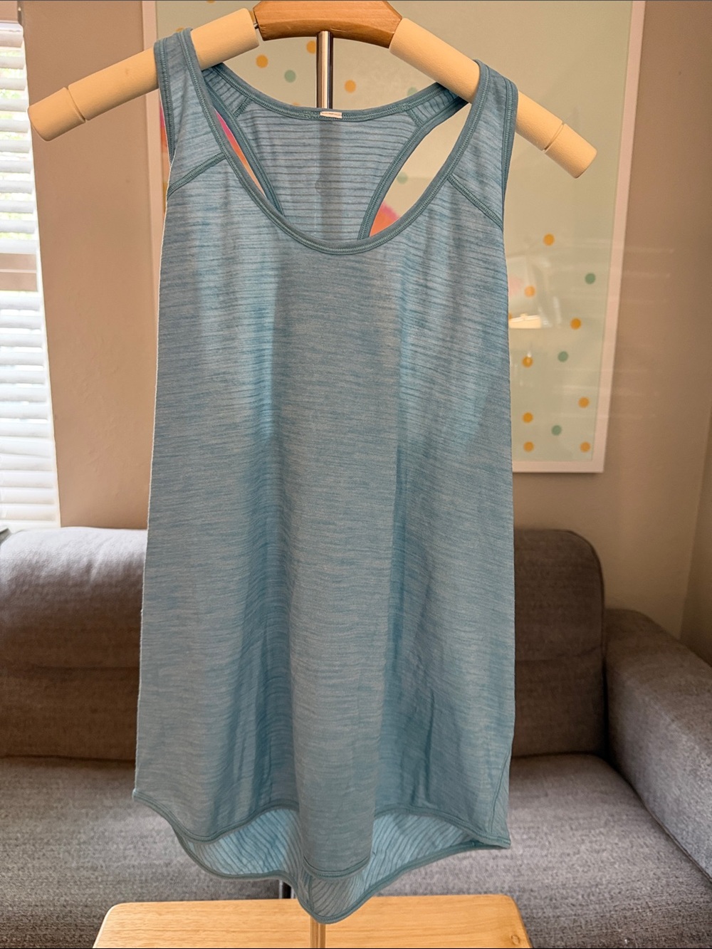 lululemon athletica Light Blue Racerback Tank Top